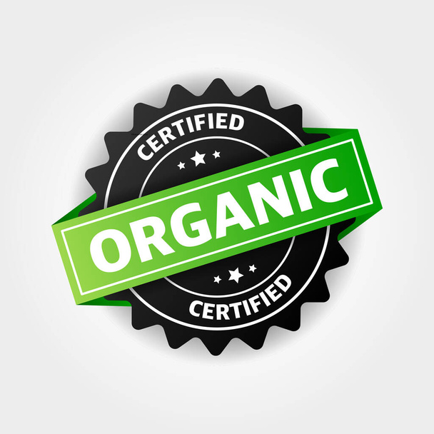 značka organického štítu, symbol bez ikony gmo vektoru - Vektor, obrázek