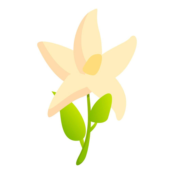 Bergamot flower icon, cartoon style - Vetor, Imagem