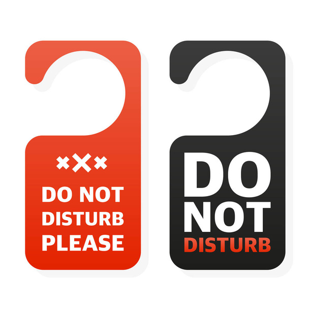 Hanger sign do not disturb. Door sign - Vector, afbeelding