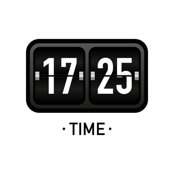 Countdown timer. Clock counter. Mechanical scoreboard. Vector template for your design - Vector, Image