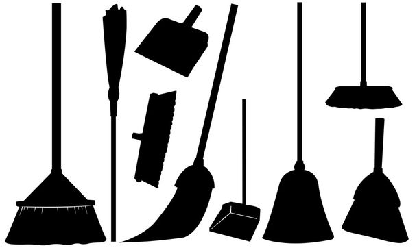 Brooms - Vector, Image
