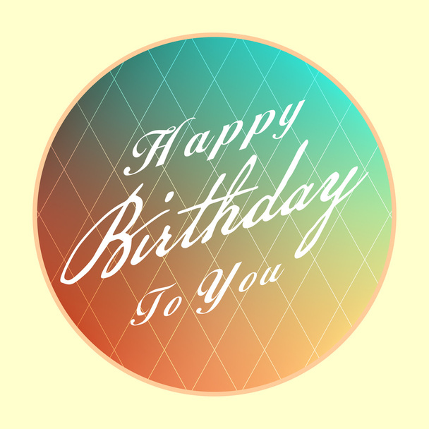 Happy birthday background - Vector, Imagen