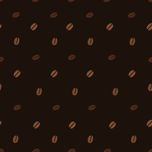 Coffee Beans Seamless Patterns - Vector, Imagen
