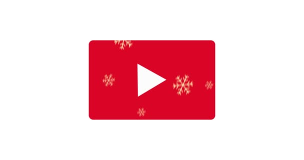 Szerkesztői animáció Youtube. Közösségi média animáció. Karácsonyi gomb Youtube - Felvétel, videó
