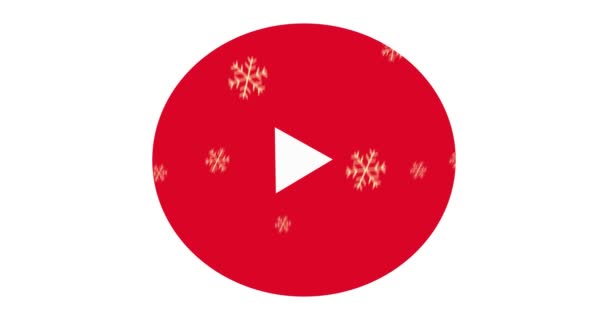 Redactionele Animatie Youtube. Sociale media animatie. Kerst knop Youtube - Video