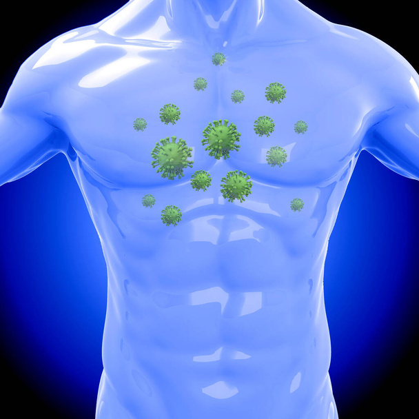 Дыхание вируса - 3D - Фото, изображение
