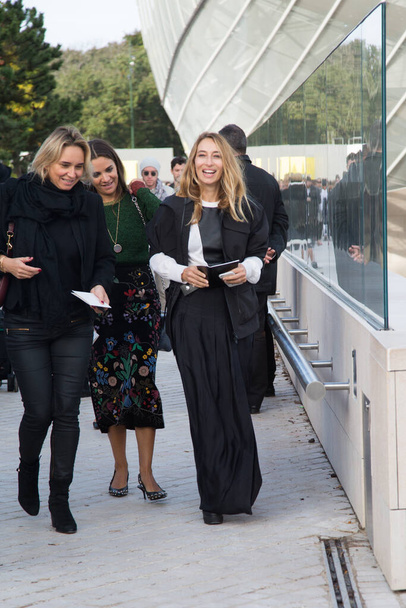 Alexandra Golovanoff attend Louis Vuitton Show Front Row - Paris Fashion Week  2016. October 7, 2015 Paris, Franc - Foto, Bild