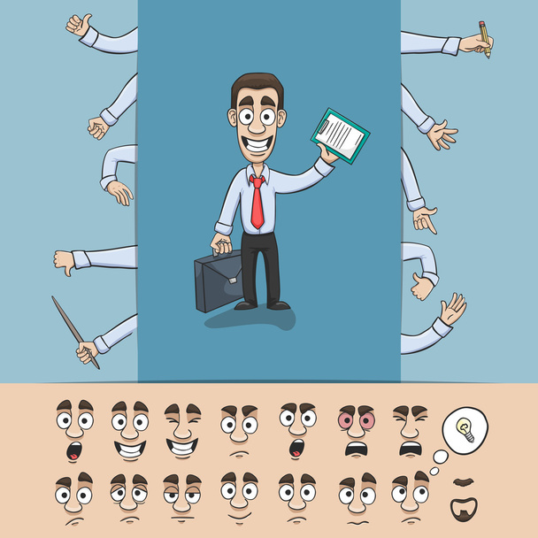 Business man construction pack - Vector, Image