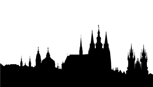 Praha skyline - kuuluisa maamerkki - vektori
 - Vektori, kuva