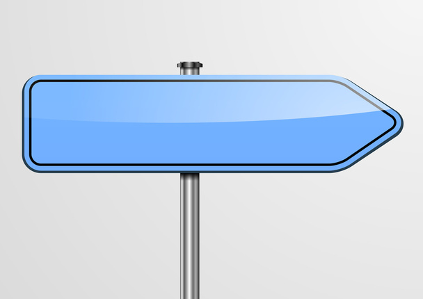 blauw bord - Vector, afbeelding