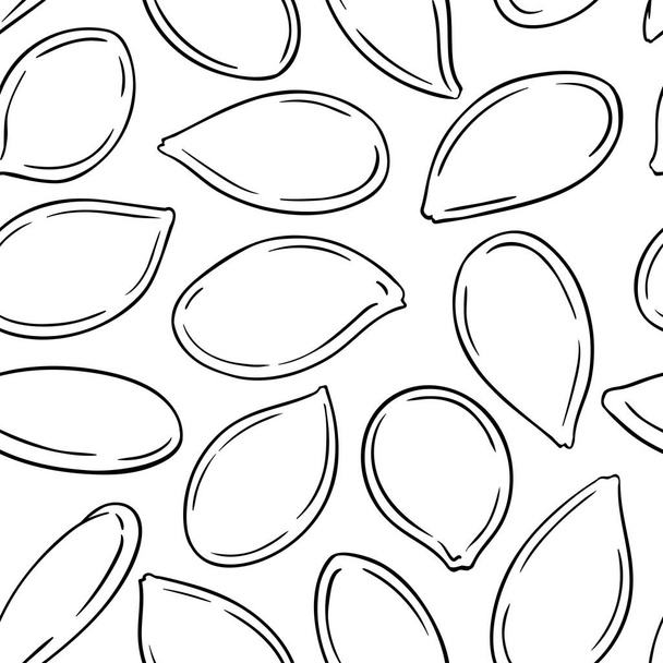 pumpkin seeds vector pattern - Vector, Image
