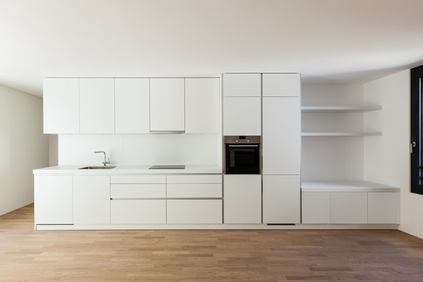 White kitchen, Interior - Photo, Image