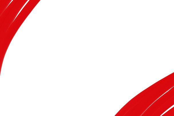 Κόκκινο πινέλο λαδιού σε λευκό φόντο - Φωτογραφία, εικόνα