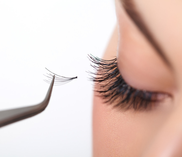 Woman eye with long eyelashes - Foto, Imagem