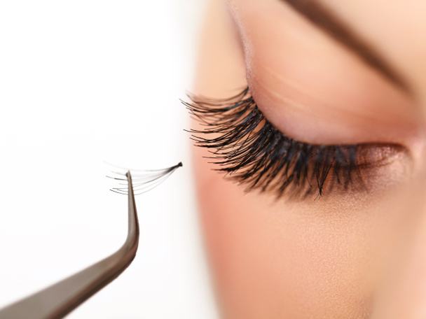 Woman eye with long eyelashes - Фото, зображення