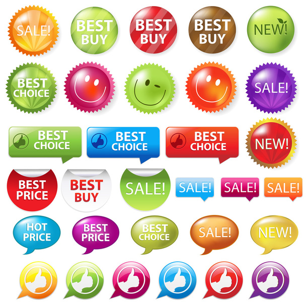 Selling Badges - Vector, Image