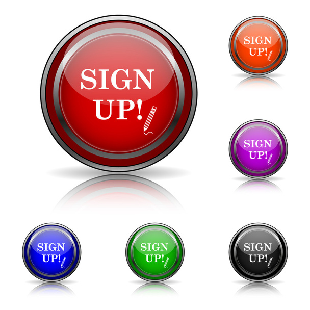 Sign up icon - Vector, Image