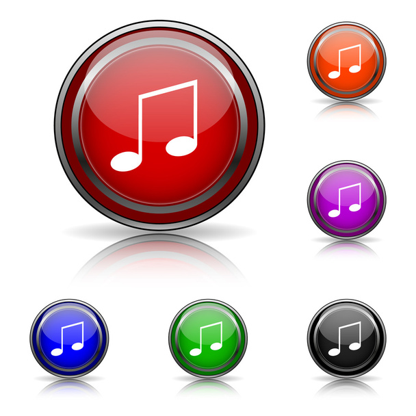Music icon - Vector, imagen