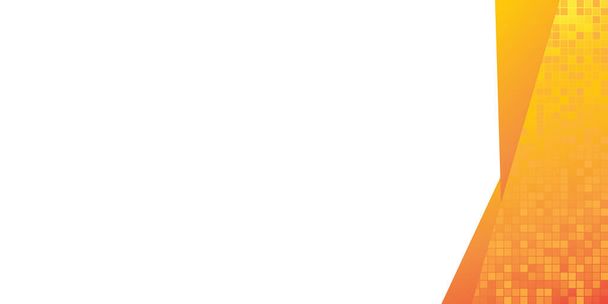 Minimal geometric orange background. Dynamic orange shapes composition with square pattern. Vector business presentation design - Vector, Image