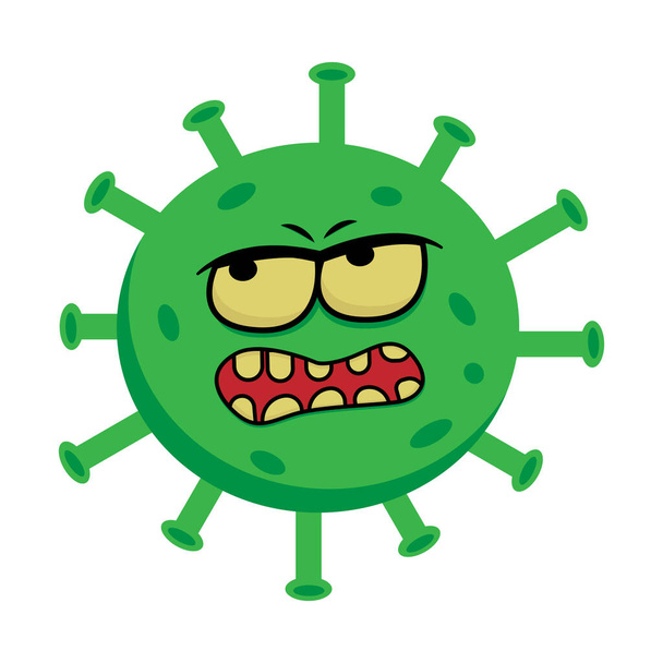 Cute antiseptic liquid soap character holding sign stop coronavirus. Cartoon character. Stop coronavirus 2019-nCoV, Alcohol gel attack COVID-19, Protection Against Viruses and Bacteria - Vektor, kép