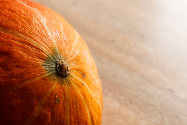 Red pumpkin. Close-up. Small depth of field - Foto, Imagem