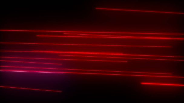 dark abstract background with glowing neon lines. Magic lights, space motion concept  - Photo, Image