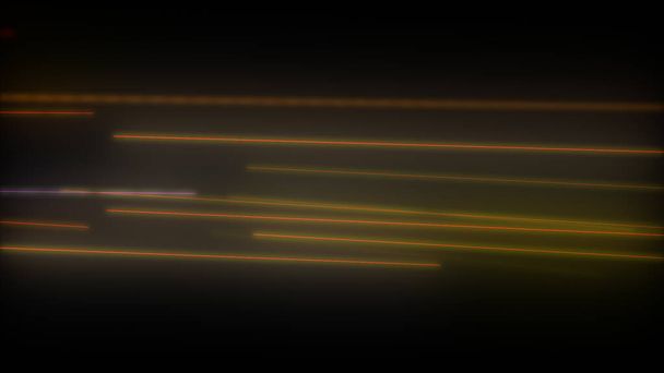 dark abstract background with glowing neon lines. Magic lights, space motion concept  - Foto, immagini