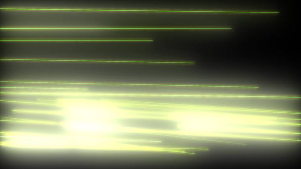 σκούρο αφηρημένο φόντο με λαμπερό νέον γραμμές. Μαγικά φώτα, διαστημική κίνηση έννοια  - Φωτογραφία, εικόνα
