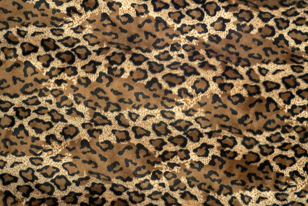 La textura de la tela estampada de leopardo - Foto, Imagen