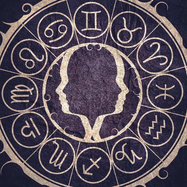 Mystical occult symbol. - Fotoğraf, Görsel