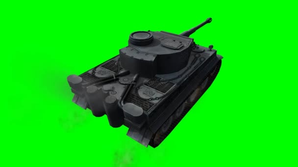 Military Armored Fighting Vehicle  in ride on green screen - Footage, Video