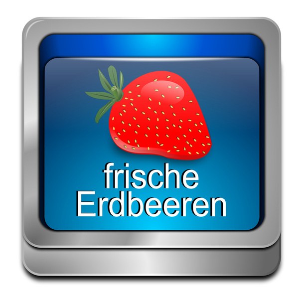 Bottone fragola fresca - in tedesco
 - Foto, immagini