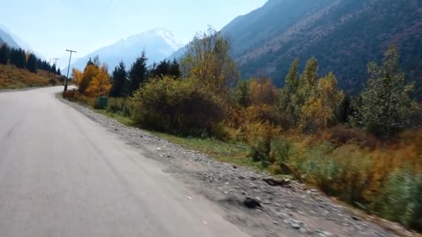 View from the Road to the Autumn Landscape in the Mountains - Footage, Video