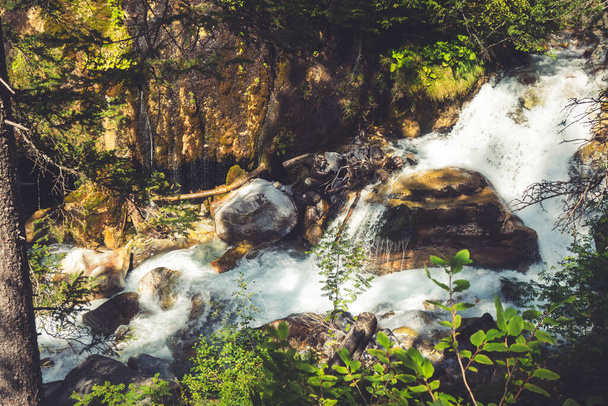 Waterfall in Vanoise national Park, Savoie, French alps - Fotografie, Obrázek