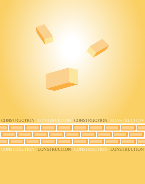 Realistic design element: brick, construction - Vektor, obrázek