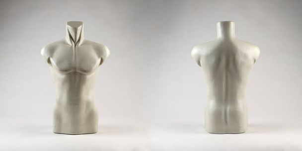 A white mannequin in the shape of a male body for your clothing stand. - Photo, Image