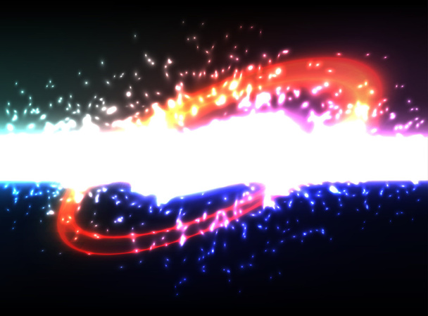 Explosión espacial
 - Vector, imagen