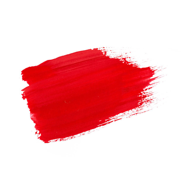 Red watercolor set on white background - 写真・画像