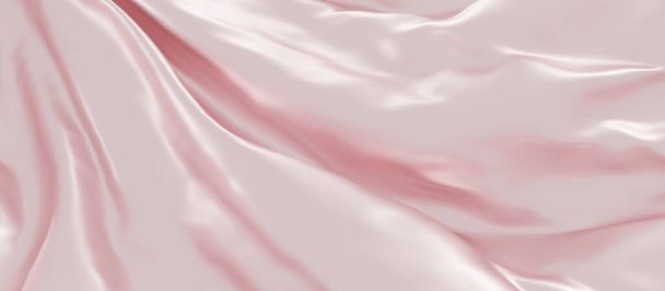 Розовый роскошный ткань фон 3D рендеринг - Фото, изображение