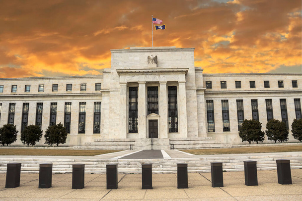Gebäude der Federal Reserve in Washington DC, Vereinigte Staaten, FED - Foto, Bild