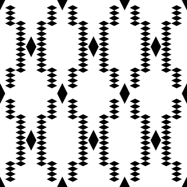 Seamless pattern. Rhombuses ornament. Diamonds backdrop. Lozenges wallpaper. Ethnic motif. Geometric background. Digital paper, textile print, web design, abstract. - Vecteur, image