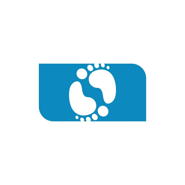 Дизайн логотипа шагов  - Вектор,изображение