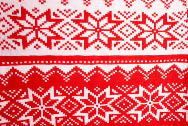 新年の2021年のテクスチャ、クリスマスセーター - 写真・画像
