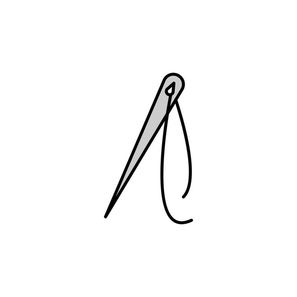 needle line icon. Signs and symbols can be used for web, logo, mobile app, UI, UX on white background - Vector, Image