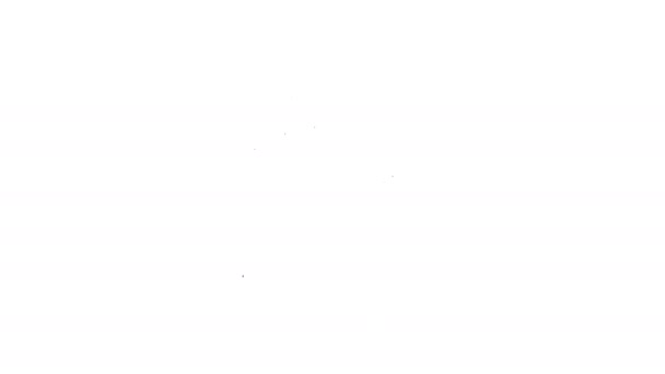 Linea nera Icona profumo isolata su sfondo bianco. Animazione grafica 4K Video motion - Filmati, video
