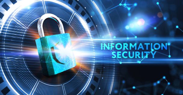 Кібербезпека Концепція захисту даних бізнес-захисту конфіденційності. Інформаційна безпека - Фото, зображення