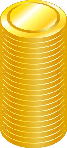 Dies ist eine Illustration von Stacked Coin Medaillen  - Vektor, Bild