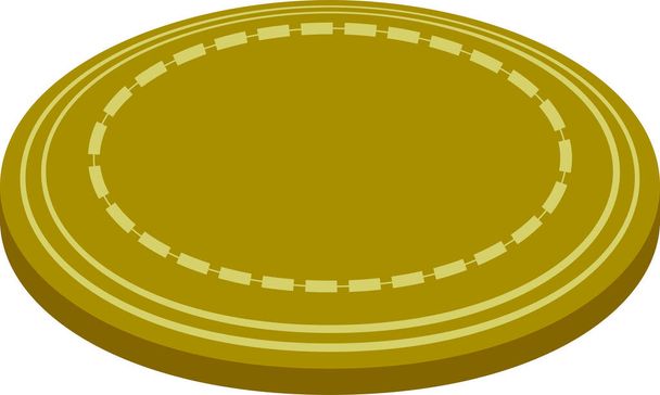 Это иллюстрация медалей Монеты, размещенных на одной плоскости  - Вектор,изображение
