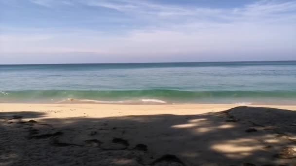 Oceaan golven, phuket strand, strand, uitzicht - Video