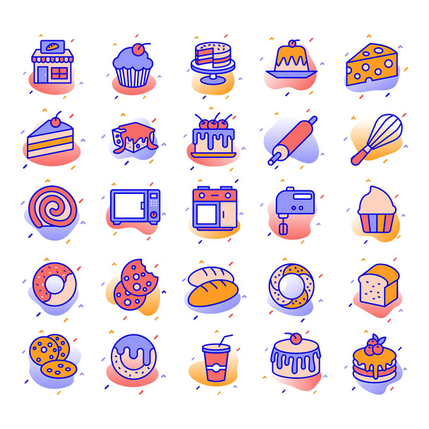 Iconos vectoriales aislados para fiestas y celebraciones que se pueden modificar o editar fácilmente en cualquier forma y estilo - Vector, Imagen